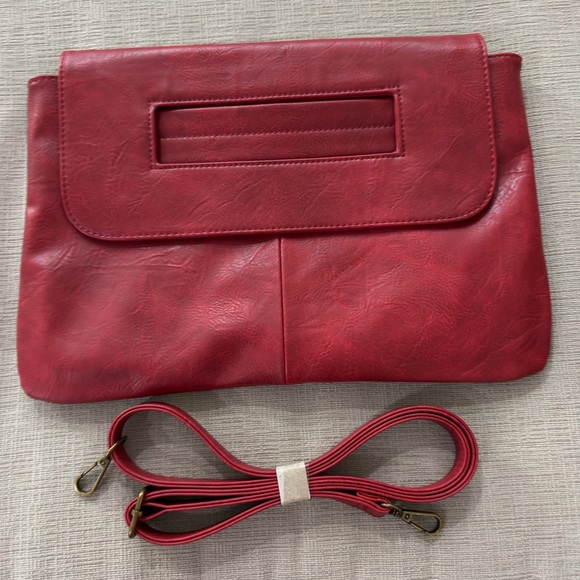 Oversized Red Clutch Bag - Picture 7 of 9